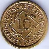 034 -10  RENTENPFENNIG - 1924