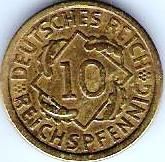 085 - 10 REICHSPFENNIG - VARIAS DATAS