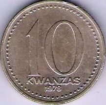 287 - 10 KWANZAS 1975